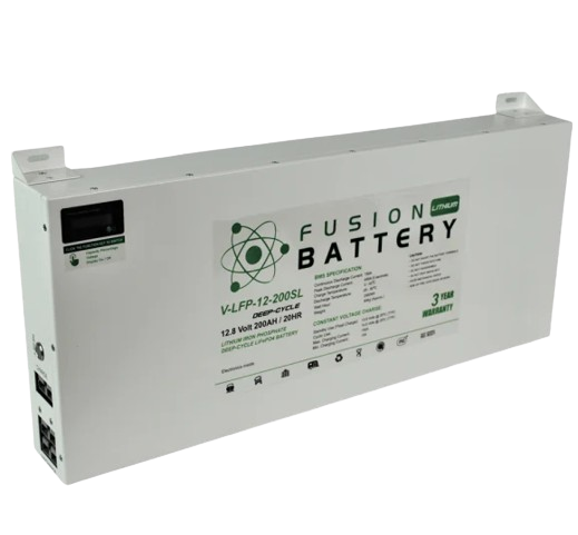 V-LFP-12-200SL | 12v 200AH Fusion Lithium Battery | Deep Cycle