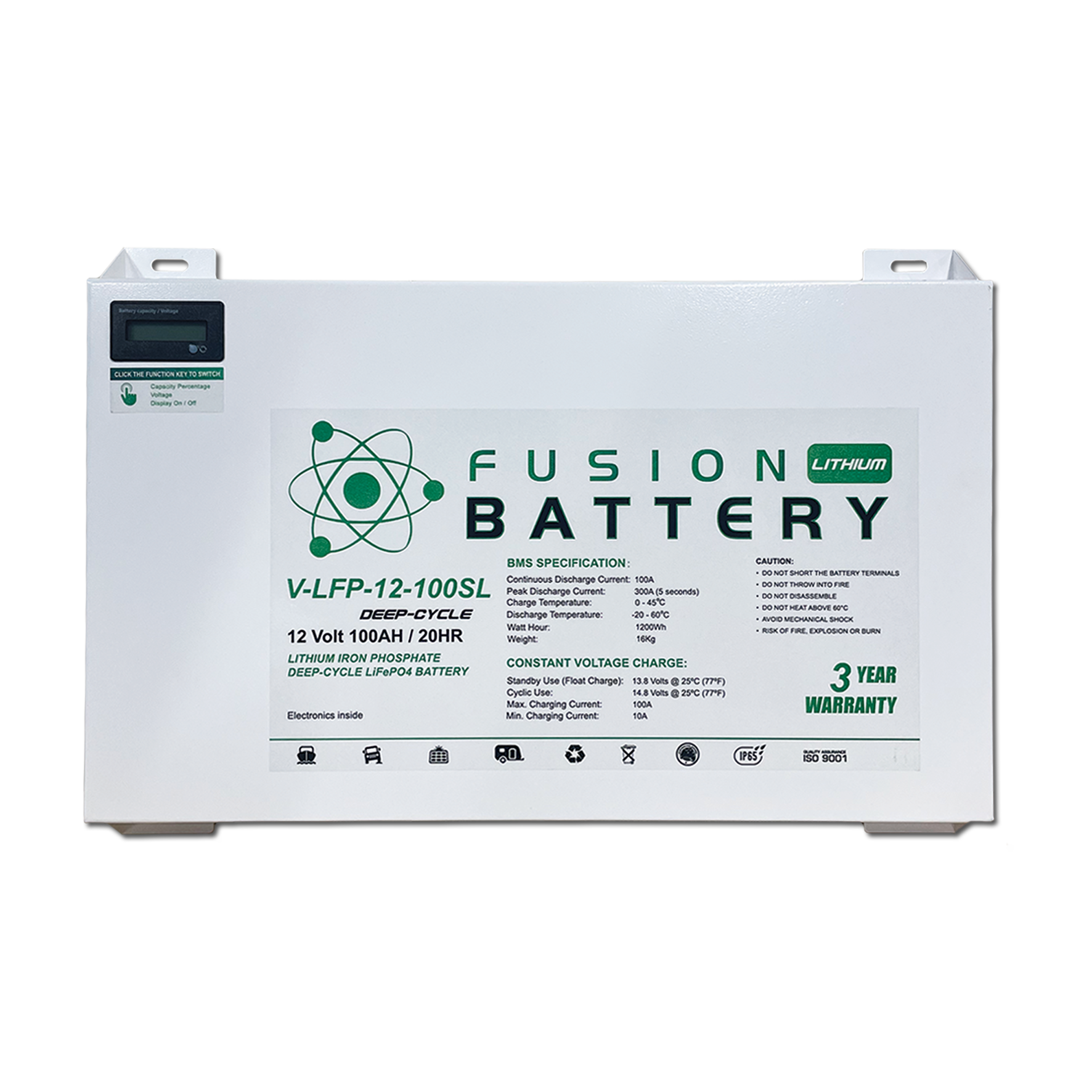 V-LFP-12-300 Fusion Lithium 12V Deep Cycle Battery - Superstart